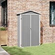 VIDAXL - vidaXL Abri de jardin Gris 116x45x175 cm Acier galvanisé - vignette