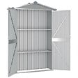 VIDAXL - vidaXL Abri de jardin Gris 116x45x175 cm Acier galvanisé - vignette