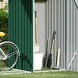 VIDAXL - vidaXL Abri à bois de jardin Vert 245x98x159 cm Acier galvanisé - vignette