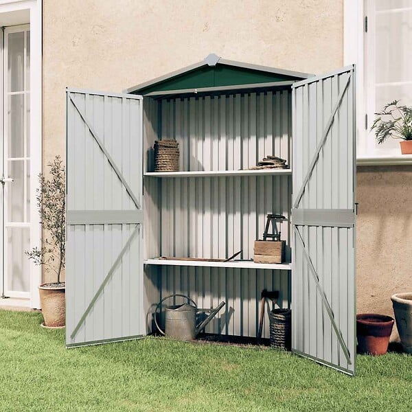 VIDAXL - vidaXL Abri de jardin Vert 116x45x175 cm Acier galvanisé - large