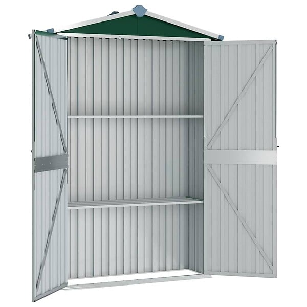 VIDAXL - vidaXL Abri de jardin Vert 116x45x175 cm Acier galvanisé - large