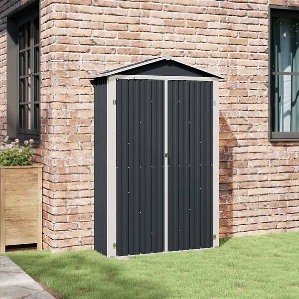 VIDAXL - vidaXL Abri de jardin Anthracite 116x45x175 cm Acier galvanisé - large