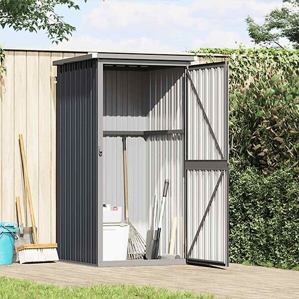 VIDAXL - vidaXL Abri à outils de jardin anthracite 88x89x161 cm acier galvanisé - large