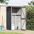VIDAXL - vidaXL Abri à outils de jardin anthracite 88x89x161 cm acier galvanisé - vignette