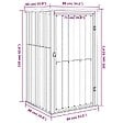 VIDAXL - vidaXL Abri à outils de jardin anthracite 88x89x161 cm acier galvanisé - vignette