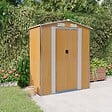 VIDAXL - vidaXL Abri de jardin Marron clair 192x108x223 cm Acier galvanisé - vignette