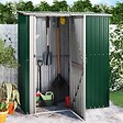 VIDAXL - vidaXL Abri de jardin Vert 180,5x97x209,5 cm Acier galvanisé - vignette