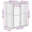 VIDAXL - vidaXL Abri de jardin Vert 180,5x97x209,5 cm Acier galvanisé - vignette