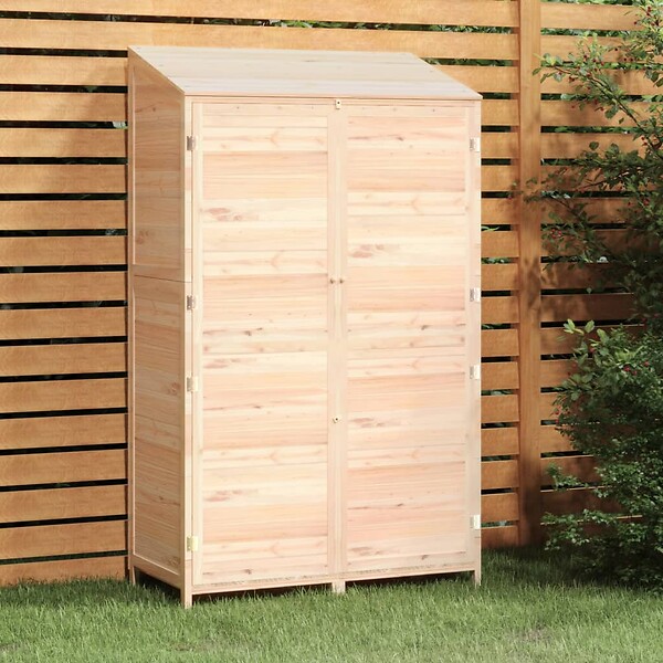 VIDAXL - vidaXL Remise de jardin 102x52x174,5 cm Bois de sapin solide - large