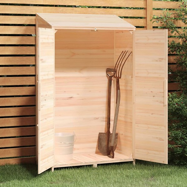 VIDAXL - vidaXL Remise de jardin 102x52x174,5 cm Bois de sapin solide - large