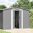 VIDAXL - vidaXL Abri de jardin 257x580x181 cm Métal Gris - vignette