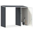 VIDAXL - vidaXL Abri à bois de jardin Anthracite 245x98x159 cm Acier galvanisé - vignette