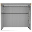 VIDAXL - vidaXL Abri de jardin mural Marron 118x194x178 cm Acier galvanisé - vignette