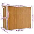 VIDAXL - vidaXL Abri de jardin mural Marron 118x194x178 cm Acier galvanisé - vignette