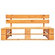 VIDAXL - vidaXL Banc palette de jardin bois marron miel - vignette