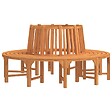 VIDAXL - vidaXL Banc de tour d'arbre rond Ø208 cm bois massif eucalyptus - vignette