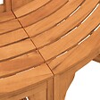 VIDAXL - vidaXL Banc de tour d'arbre rond Ø208 cm bois massif eucalyptus - vignette