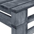 VIDAXL - vidaXL Banc palette de jardin bois gris - vignette