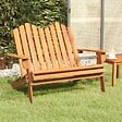 VIDAXL - vidaXL Banc de jardin Adirondack 126 cm bois massif d'acacia - vignette
