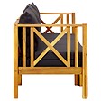VIDAXL - vidaXL Banc de jardin 3 places et coussins 179 cm Bois d'acacia massif - vignette