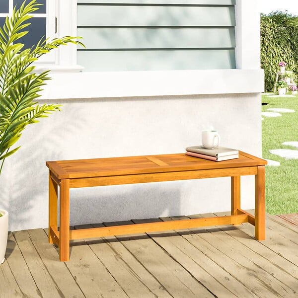 VIDAXL - vidaXL Banc de jardin 110x35x45 cm bois massif d'acacia - large