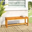 VIDAXL - vidaXL Banc de jardin 110x35x45 cm bois massif d'acacia - vignette