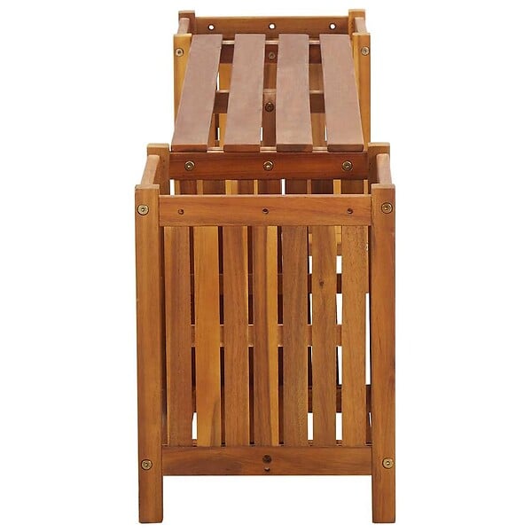 VIDAXL - vidaXL Banc de jardin avec 2 jardinières 150x30x40 cm Bois d'acacia - large