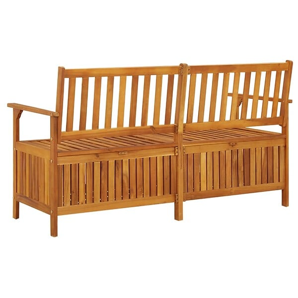VIDAXL - vidaXL Banc de rangement 148 cm Bois d'acacia solide - large