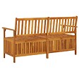 VIDAXL - vidaXL Banc de rangement 148 cm Bois d'acacia solide - vignette