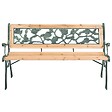 VIDAXL - vidaXL Banc de jardin 122 cm Bois - vignette