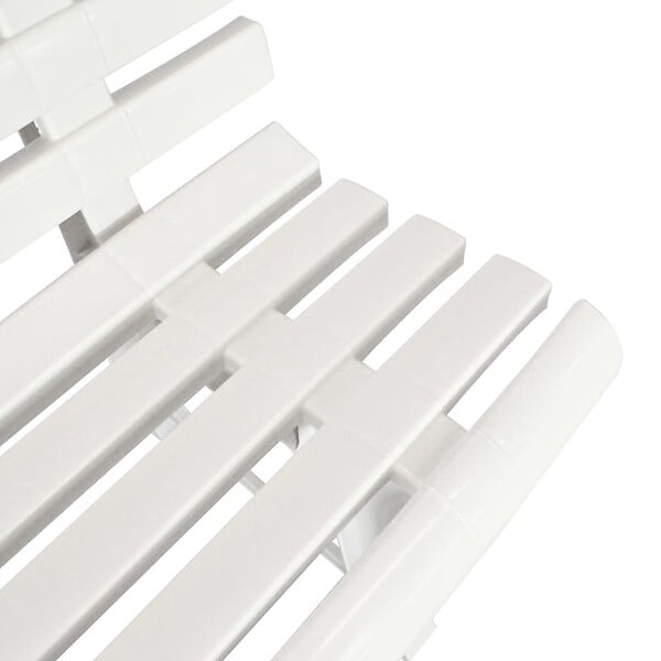 VIDAXL - vidaXL Banc de jardin 145,5 cm Plastique Blanc - large