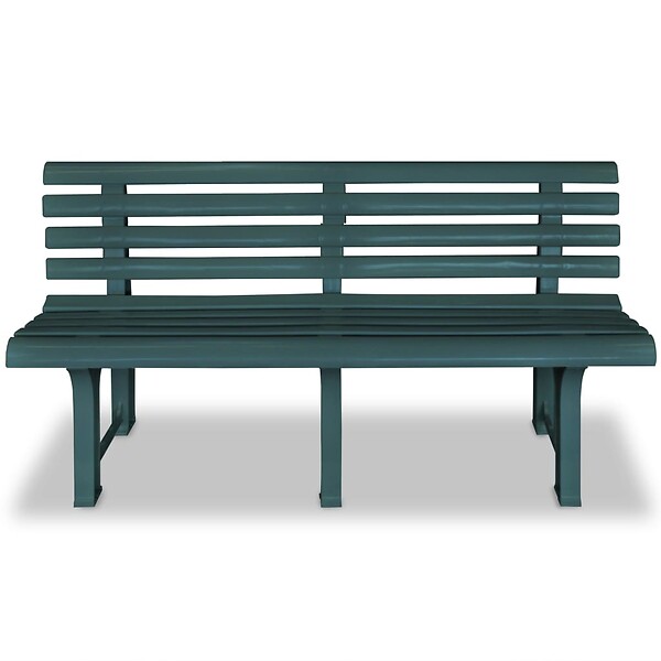 VIDAXL - vidaXL Banc de jardin 145,5 cm Plastique Vert - large