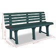VIDAXL - vidaXL Banc de jardin 145,5 cm Plastique Vert - vignette