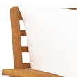 VIDAXL - vidaXL Banc de jardin avec coussin crème 120 cm Bois solide d'acacia - vignette