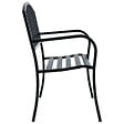VIDAXL - vidaXL Banc de jardin 125 cm Noir Acier - vignette