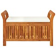 VIDAXL - vidaXL Banc de rangement de jardin avec coussin 91 cm Bois d'acacia - vignette