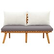 VIDAXL - vidaXL Banc de jardin avec coussins 115 cm Bois solide d'acacia - vignette
