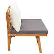 VIDAXL - vidaXL Banc de jardin avec coussins 115 cm Bois solide d'acacia - vignette