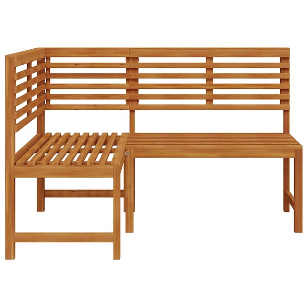 VIDAXL - vidaXL Banc d'angle de jardin 140 cm Bois solide d'acacia - large
