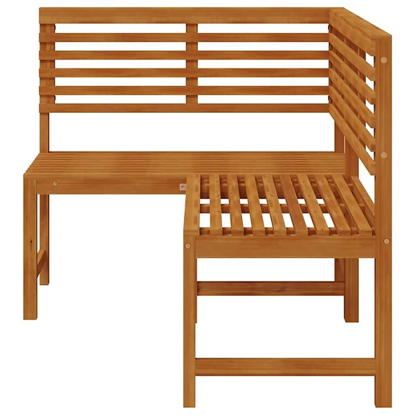 VIDAXL - vidaXL Banc d'angle de jardin 140 cm Bois solide d'acacia - large