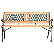 VIDAXL - vidaXL Banc de jardin 122 cm fonte et bois de sapin massif - vignette