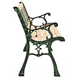 VIDAXL - vidaXL Banc de jardin 122 cm fonte et bois de sapin massif - vignette