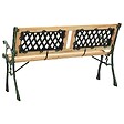 VIDAXL - vidaXL Banc de jardin 122 cm fonte et bois de sapin massif - vignette