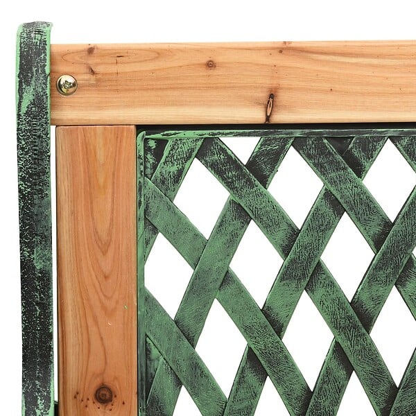 VIDAXL - vidaXL Banc de jardin 122 cm fonte et bois de sapin massif - large