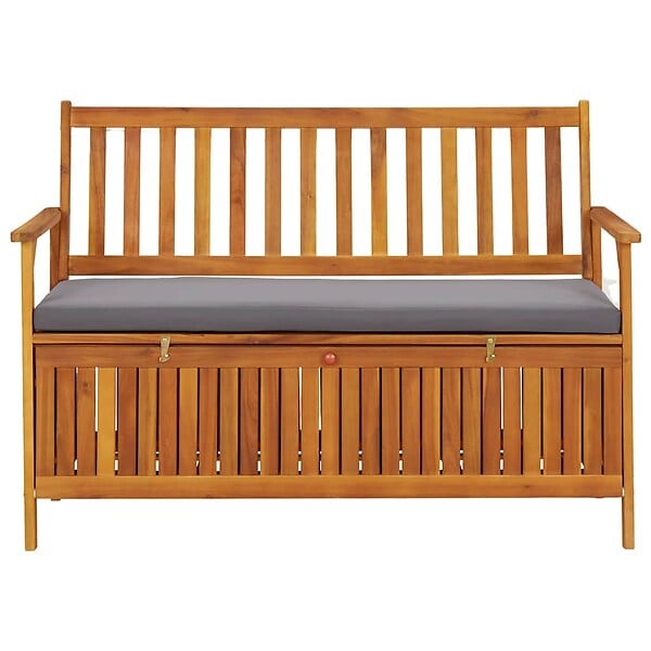 VIDAXL - vidaXL Banc de rangement de jardin 120 cm Bois d'acacia solide - large
