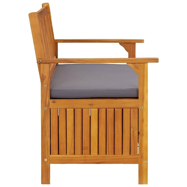 VIDAXL - vidaXL Banc de rangement de jardin 120 cm Bois d'acacia solide - large