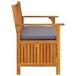 VIDAXL - vidaXL Banc de rangement de jardin 120 cm Bois d'acacia solide - vignette