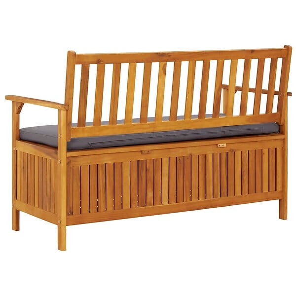 VIDAXL - vidaXL Banc de rangement de jardin 120 cm Bois d'acacia solide - large
