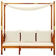 VIDAXL - vidaXL Banc de jardin avec auvent Bois d'acacia solide - vignette