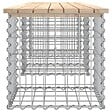 VIDAXL - vidaXL Banc de jardin design de gabion 203x44x42 cm bois massif de pin - vignette
